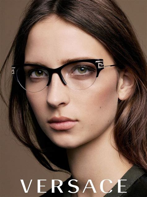 rimless versace eyeglasses|eyeglasses versace glasses on face.